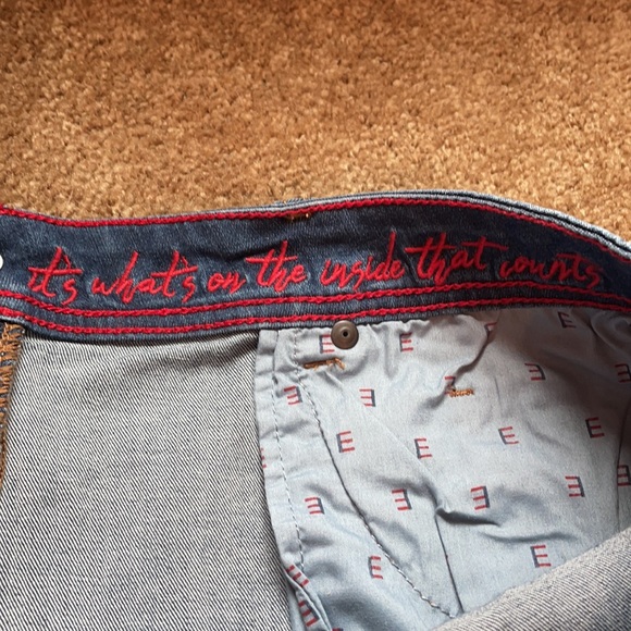 NWT EV 1 Diatressed Jean skirt size 16 - Picture 6 of 7